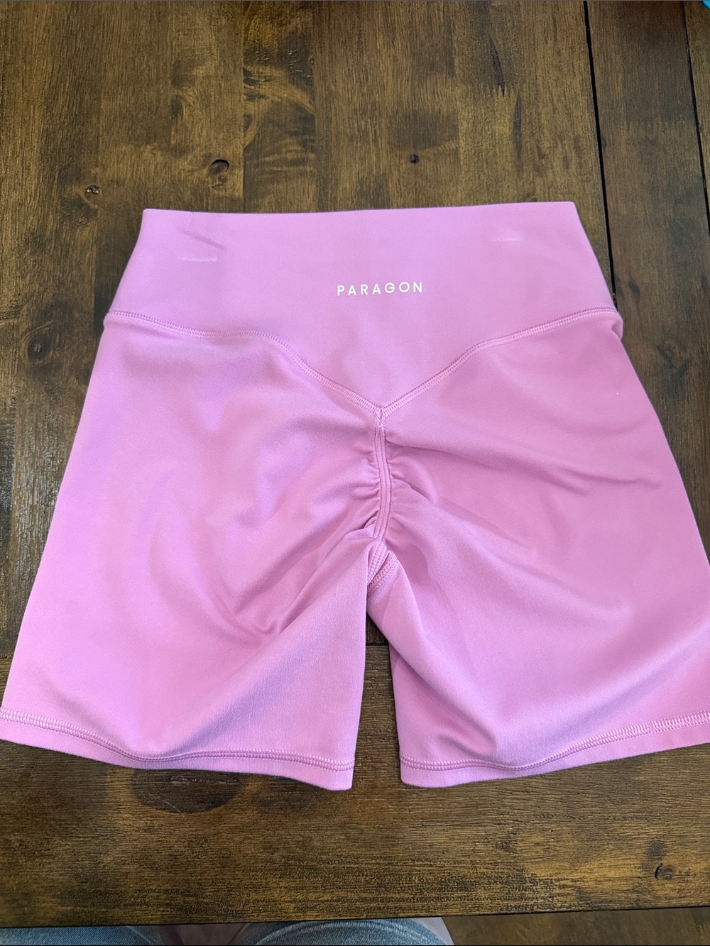 Paragon Fitwear with scuptseam lilac High-Rise Shorts